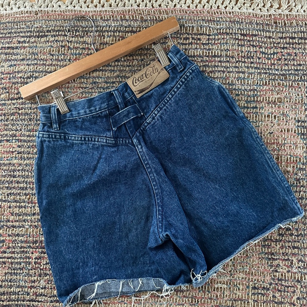 Coca Cola Blue Jean Shorts High-Waisted Relaxed Fit